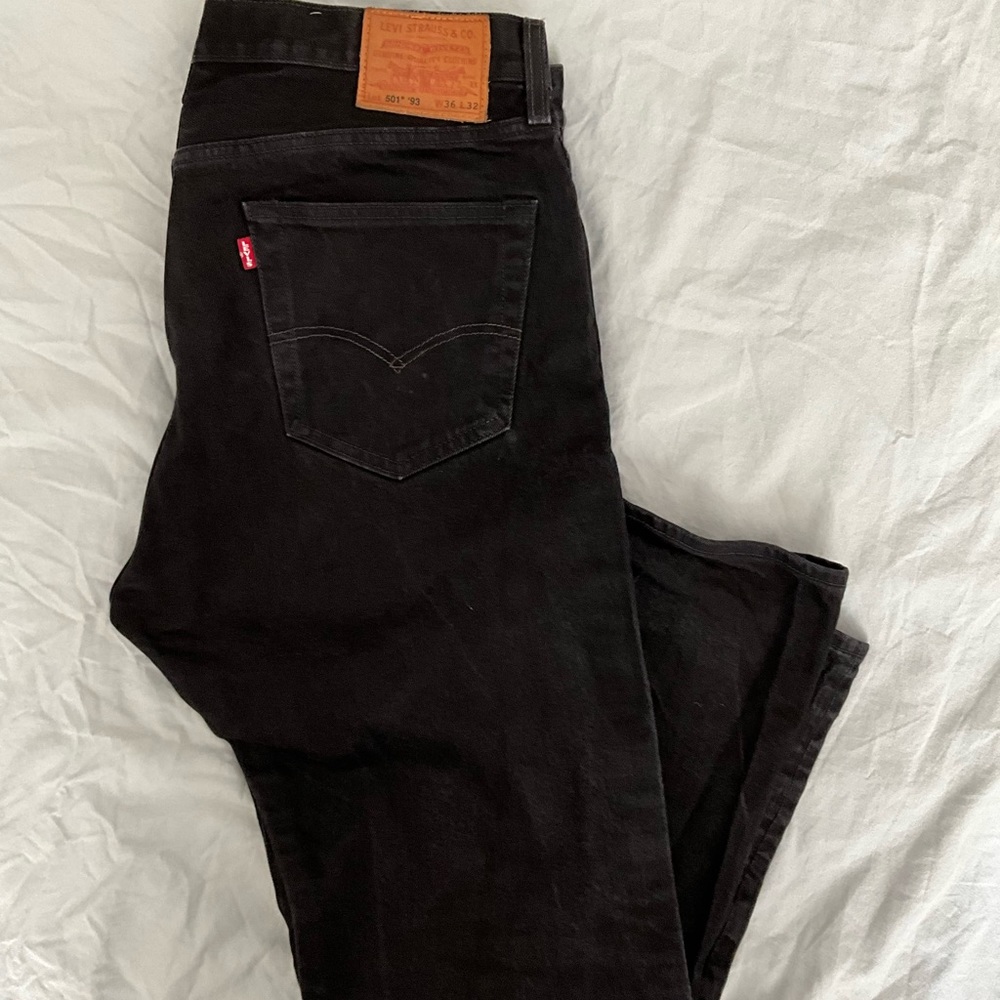 Black 501 1993 Levi denim